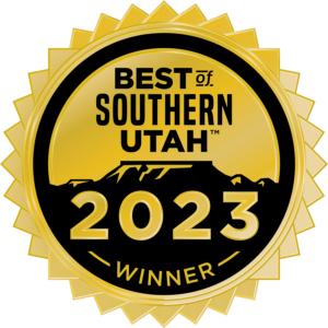 Logo representing the best of Southern Utah 2023, showcasing the region's unique landscapes and cultural highlights.